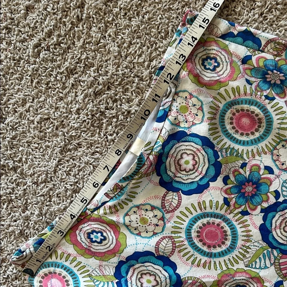 🌸Christopher & Banks Multicolor Floral A-Line Full Skirt Size 10💙